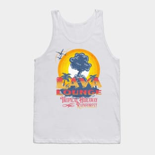 Lava Lounge Tropical Hideaway Rainforest cafe Orlando Faded Distressed Look Tank Top